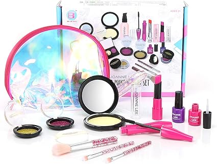 little girls play makeup