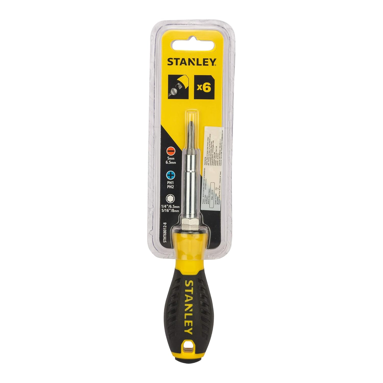 STANLEY STHT680128 6 Way Screwdriver, Quick Change Amazon.in Home
