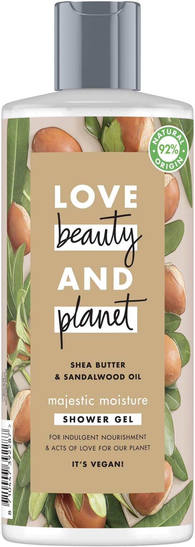 love beauty and planet shea butter and sandalwood body wash