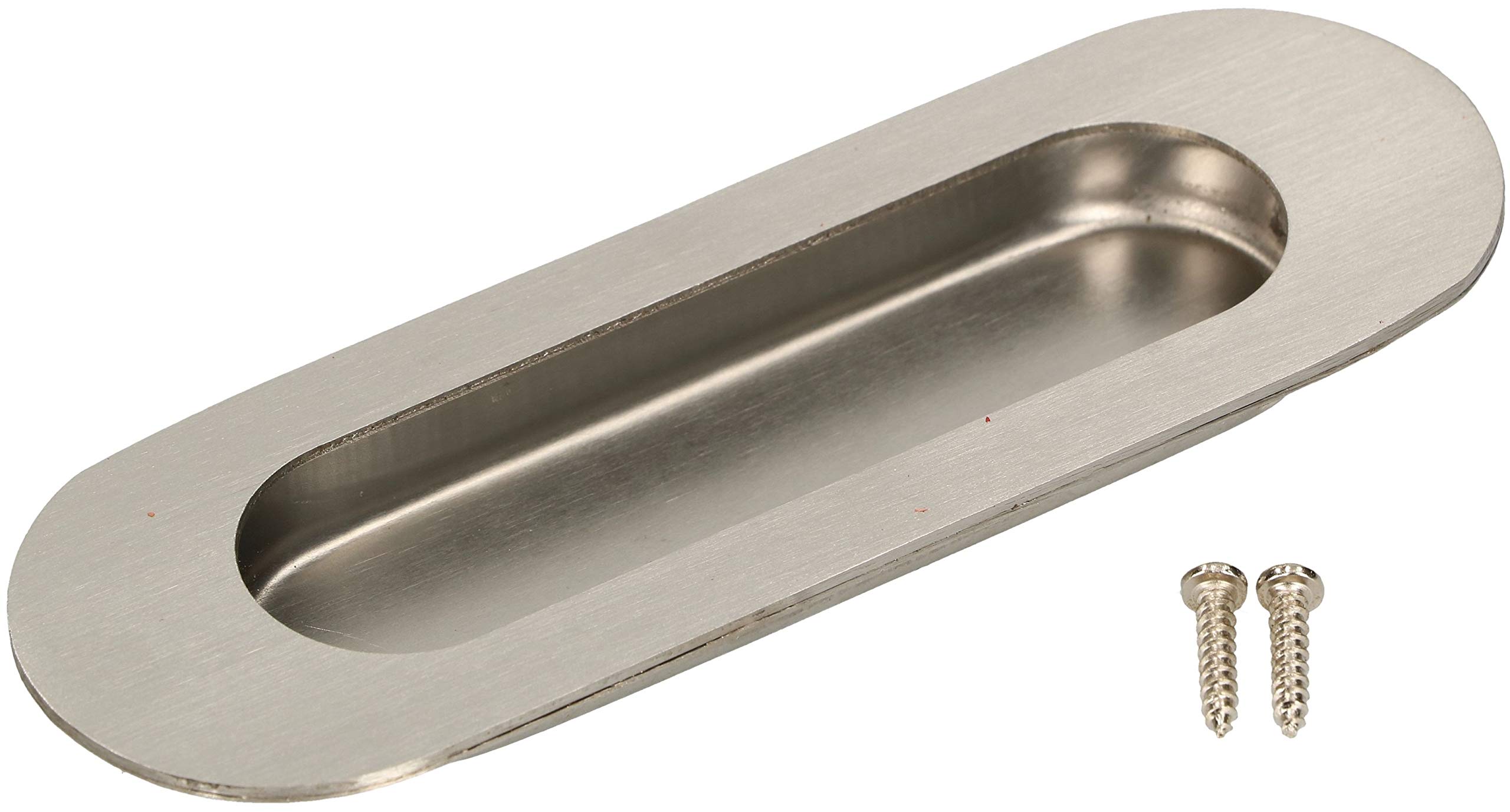 KOTARBAU® Stainless Steel Shell Handle 120 x 40 x 9 mm Oval Sliding Door Handle Recessed Sliding Door Handle Recessed Grip Shell Furniture Handle