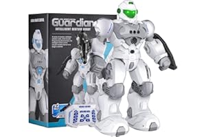 SONOMO Toys for 6-9 Year Old Boys, RC Robot Gifts for Kids Intelligent Programmable Robot (White)