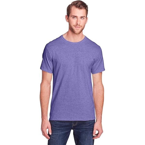 Fruit of the Loom Adult ICONIC™ T-Shirt L PURPLE | Amazon.com