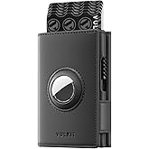 VULKIT Mens Wallet for AirTag Pop Up Wallet RFID Blocking Top Grain Leather Wallet for Cash & Credit Cards Minimalist Wallet for Mens (Airtag NOT Included)