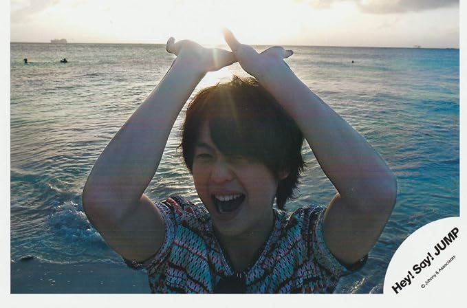 Amazon Co Jp Daiki Arioka Hey Say Jump Official Raw Photo Saipan Mouth Opening Top Of The Hand Hobby