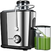 Juicer Wide Mouth Juice Extractor, Aicook Juicer Machines BPA Free Compact Fruits & Vegetables Juicer, Dual Speed…