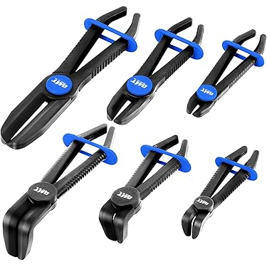 CALIBRE Auto Repair Tools 7pc Flexible Hose Clamp Pliers Set Fuel Oil