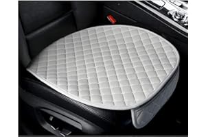 BerSzero 1 PC Car Seat Cover Auto Cushion Vehicle Front Seat Chair Cover Protective Mat pad for Baby, SUV, Skin-Friendly (Gray-Front)