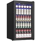 Beverage Refrigerator Cooler - 126 Can Mini Fridge
