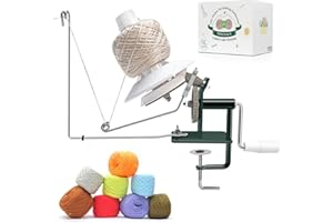 SPEENSUN Yarn Winder, Yarn Ball Winder, Large 15 oz and Easy-to-Install Yarn Cake Winder Efficiently Make Yarn Cake, Sturdy Metal and ABS Yarn Winder for Crocheting,The Helper for Knitting Enthusiast
