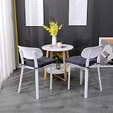 RACE LEAF Garden Chair Cushions Square Pack 4 Dark Gray Waterproof view 7