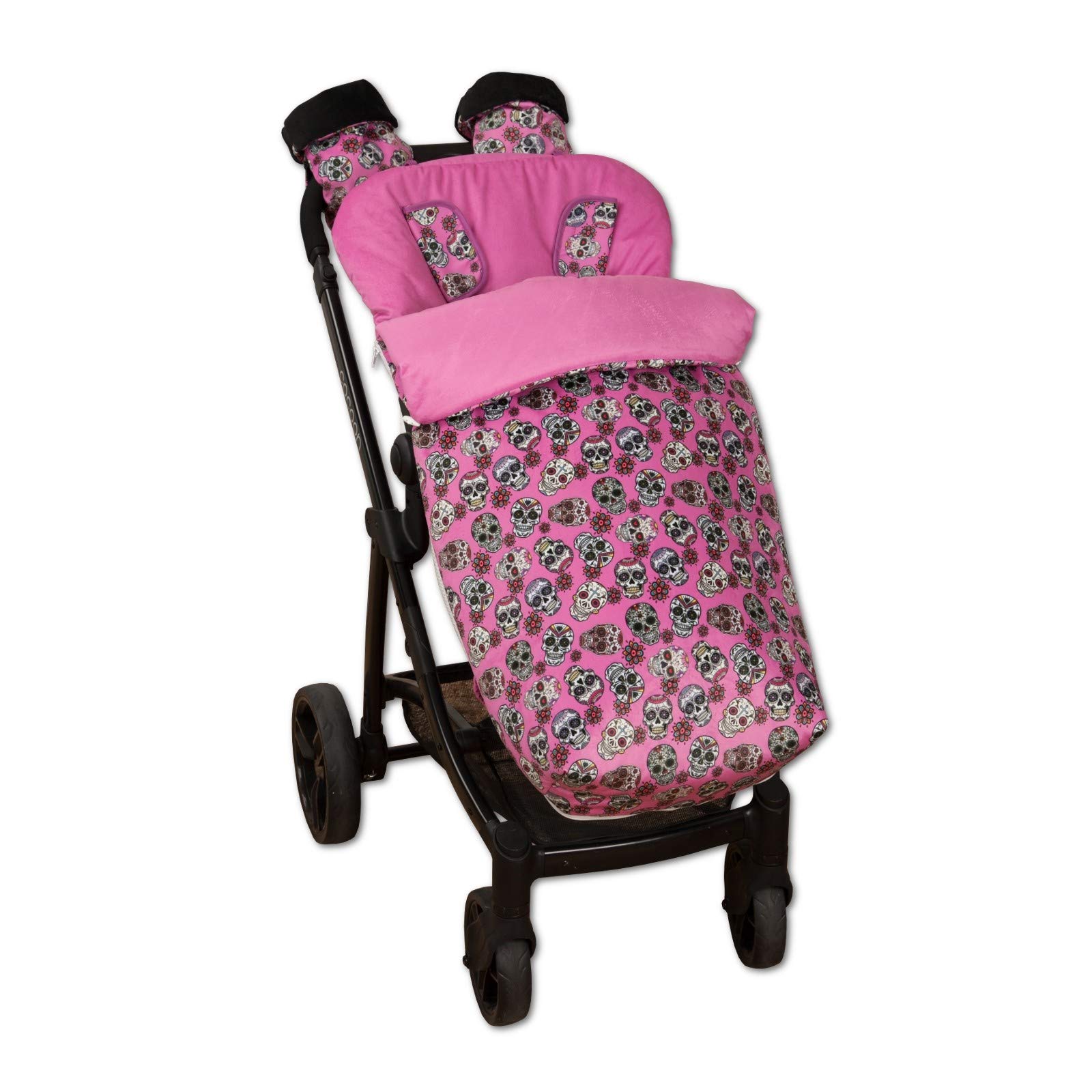Babyline Lovely Skull Unisex Adult Footmuff Fuchsia