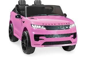 Best Choice Products Kids 24V 2-Seater Licensed Range Rover Sport Electric Ride On Car Truck w/ 132lb Weight Capacity, Parental Remote Control - Pink