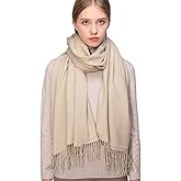 RIIQIICHY Women's Scarf Pashmina Shawls and Wraps for Evening Dress Bridesmaid Wedding Bridal Winter Warm Long Large Scarves