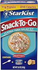 StarKist Snack-To-Go Ready to Eat Meals Tuna Salad Kit, 3.6 oz (1 Pack) Classic Tuna Salad with Crackers Kit