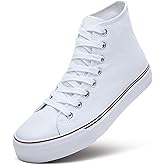 ZGR Womens High Top Canvas Sneakers,Lace-up Canvas Shoes,Casual Tennis Walking Shoes