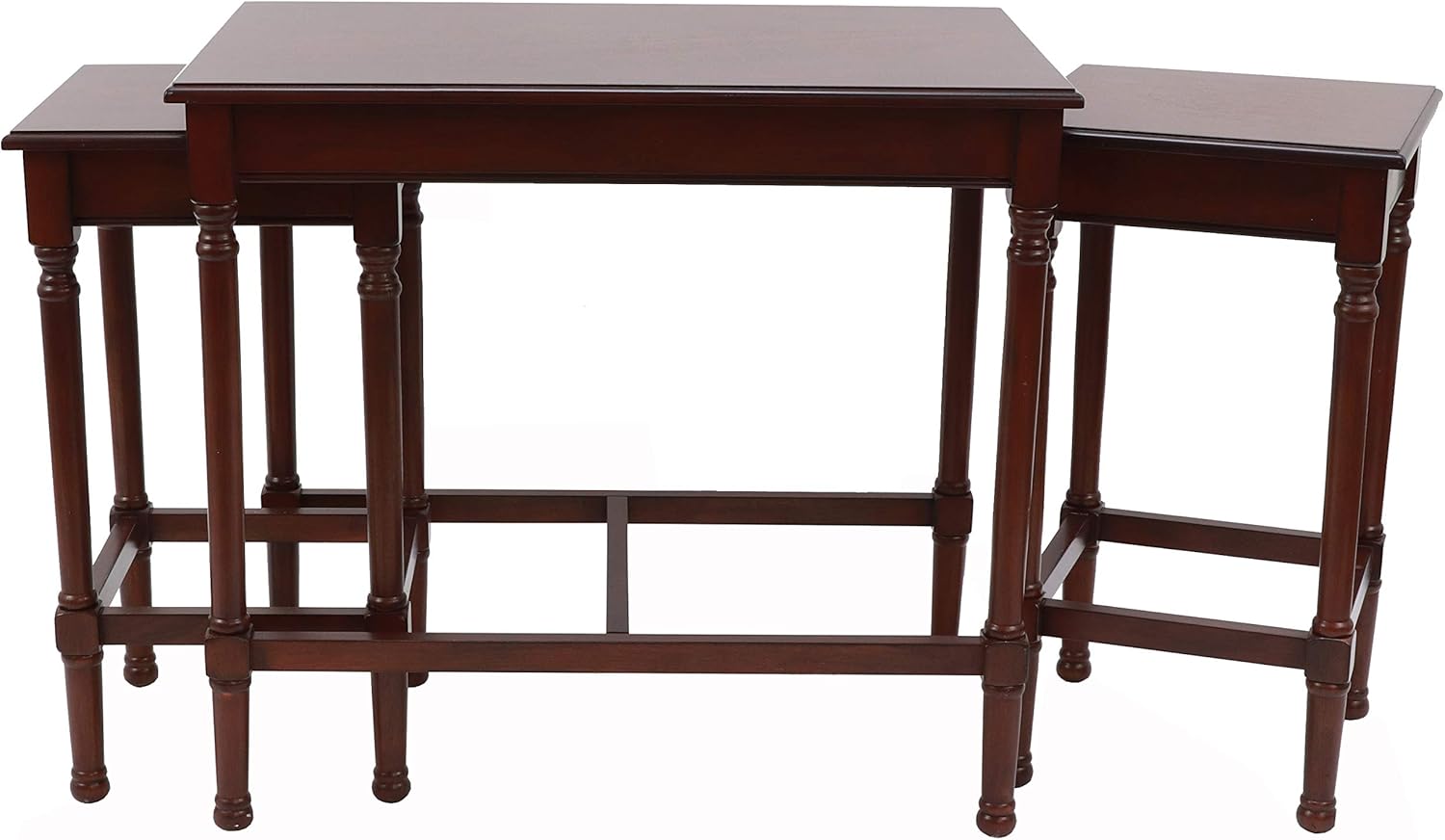 Decor Therapy Nesting Tables, Aged Cherry: Furniture & Decor