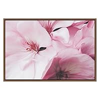 SIGNWIN Framed Canvas Wall Art Soft Pink Hydrangea Flower Petals Floral Plants Photography Modern Art Contemporary Closeup Relax/Calm Duotone for Living Room, Bedroom, Office - 16