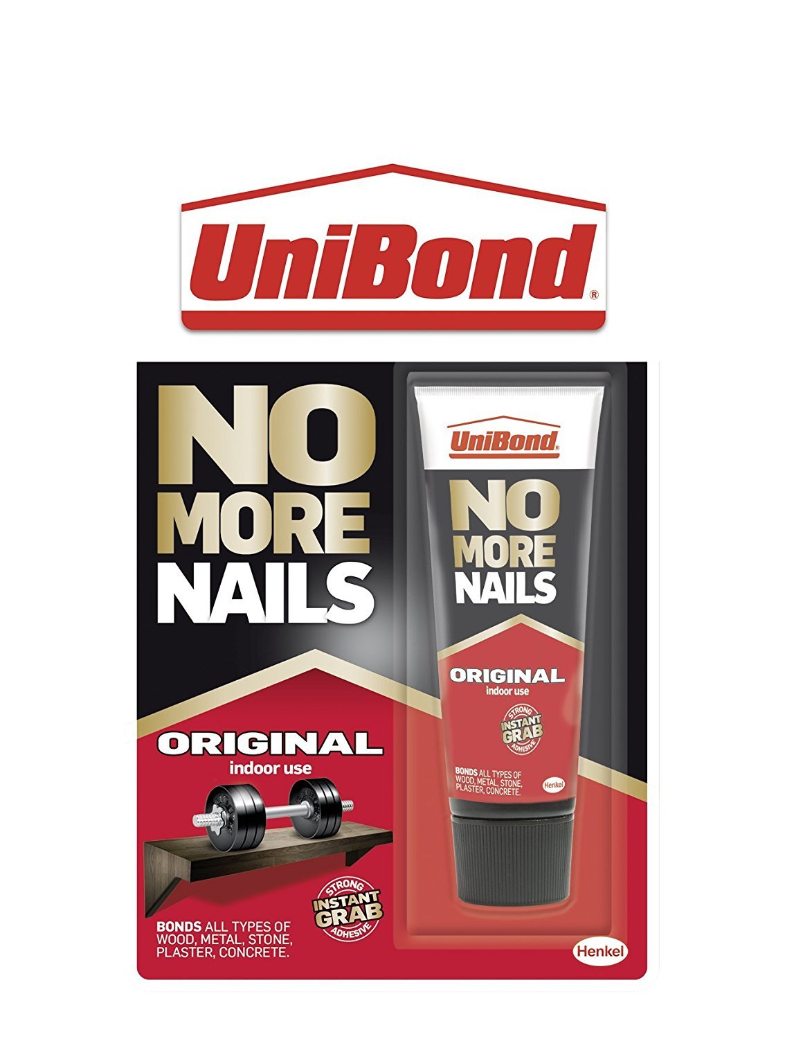 UniBond 1430100 No More Nails Original Mini Tube - 52 g, White