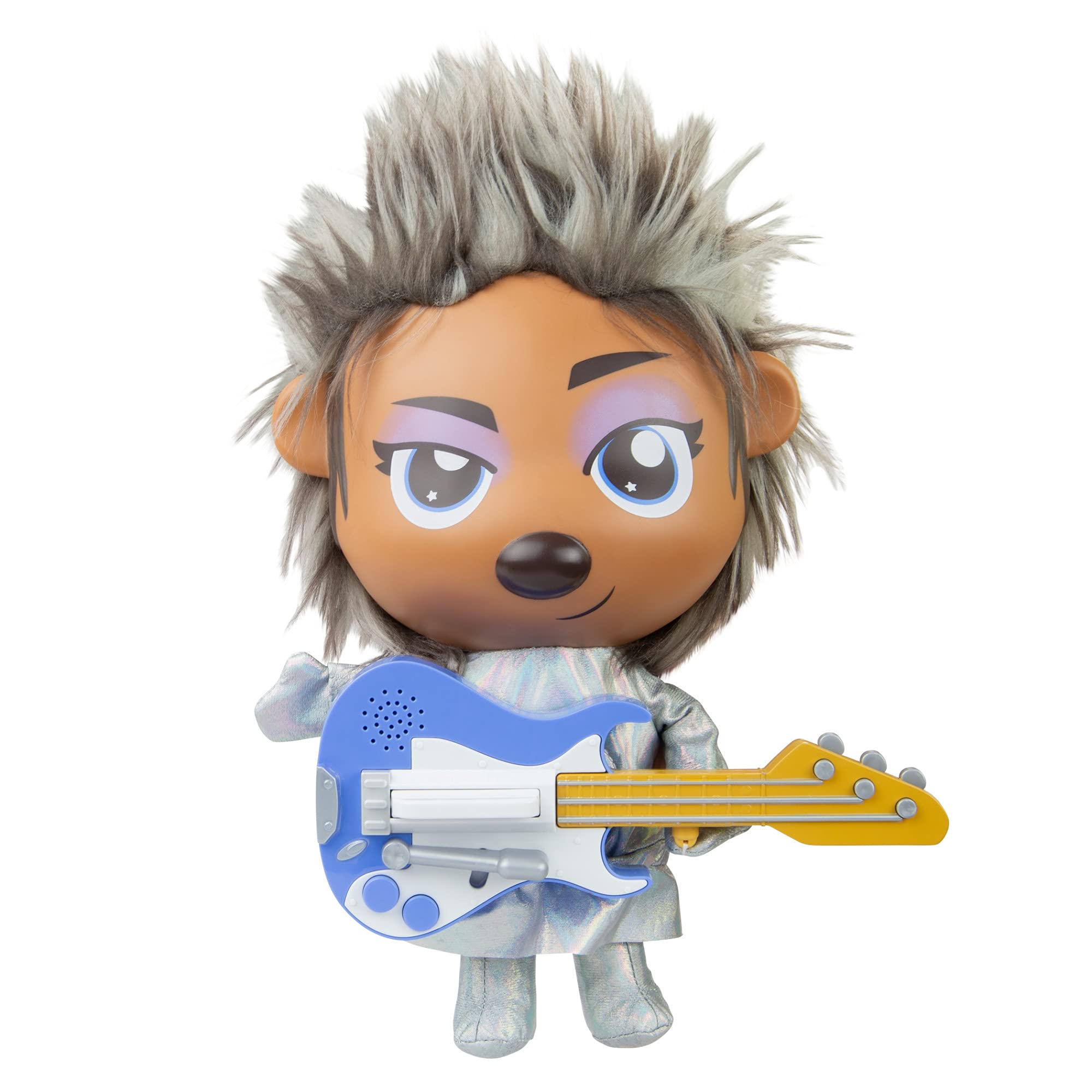 Sing 2 Riff Rock Ash Plush Toy, 12 Inch Figure, Bedroom Accessories, Singing Cushion, Merchandise