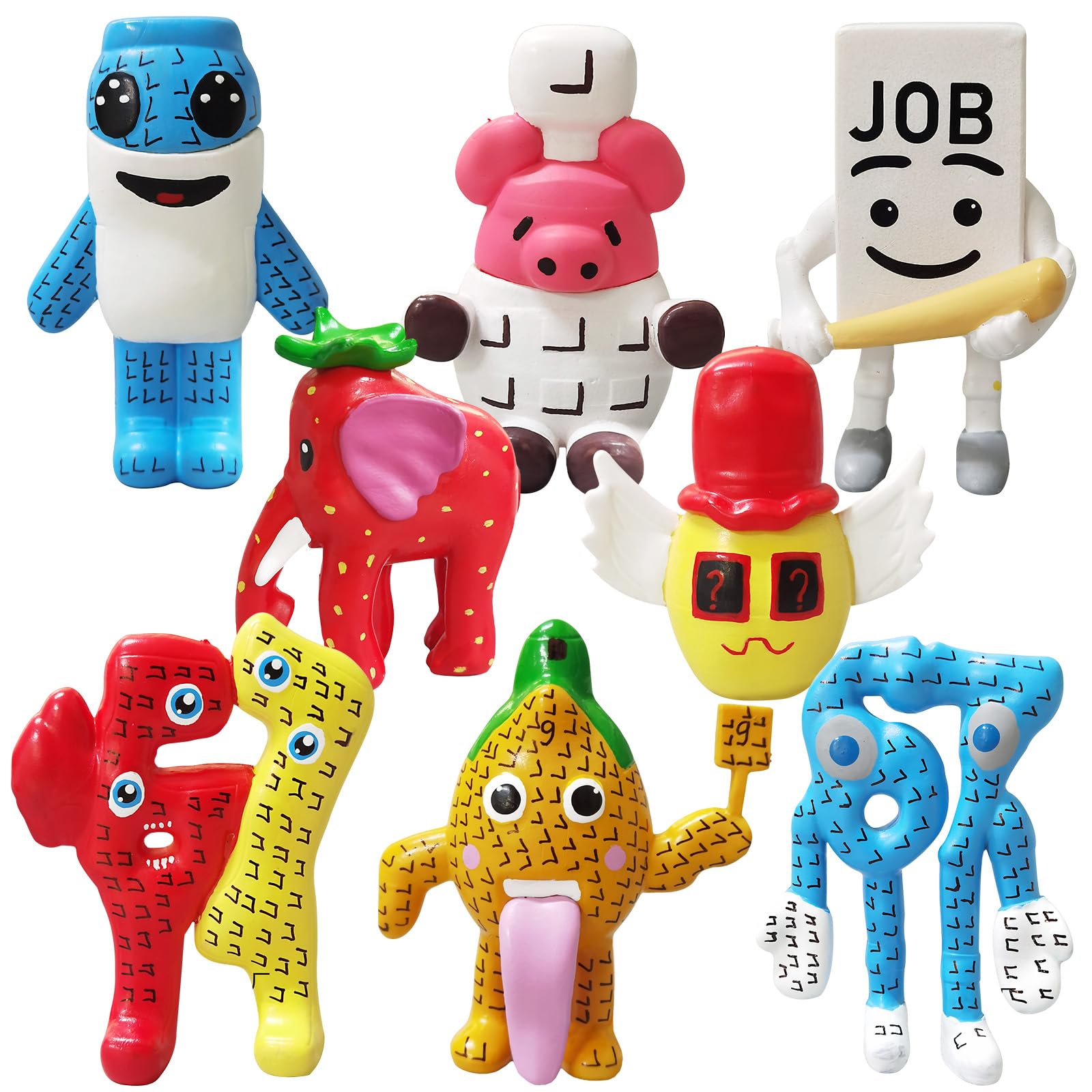 8PCS Steal A Brainrot 67 Action Figures Set,Funny Collectible Figures,Funny Toy Model Set,Game Characters Figure,Cute Collectible Desk Toy Gifts for Birthday Festival&Party for Fans,Colleagues,Friends