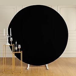 7.2ft Black Round Backdrop Cover for 7ft / 7.2ft