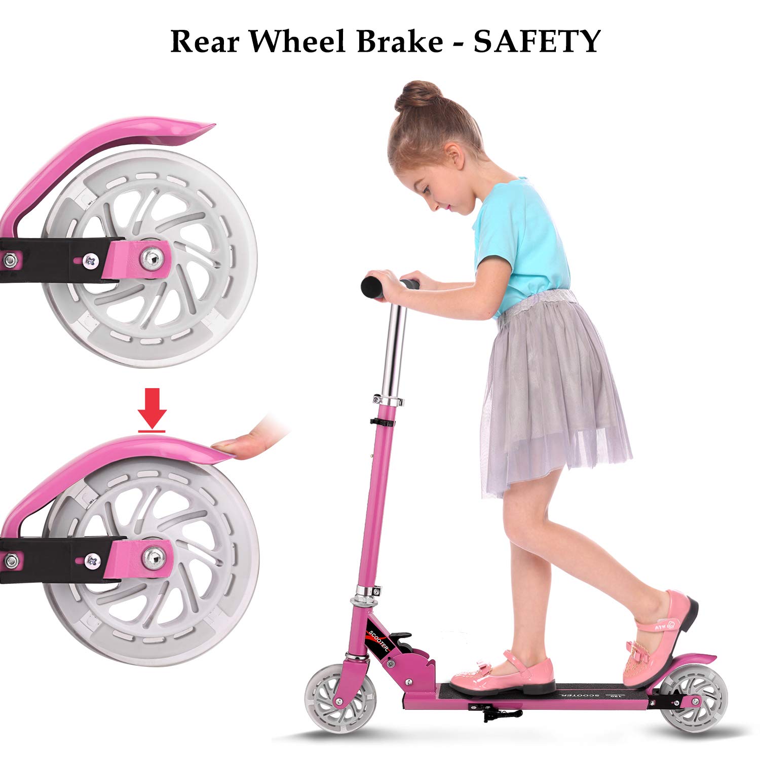 light up scooter 2 wheel