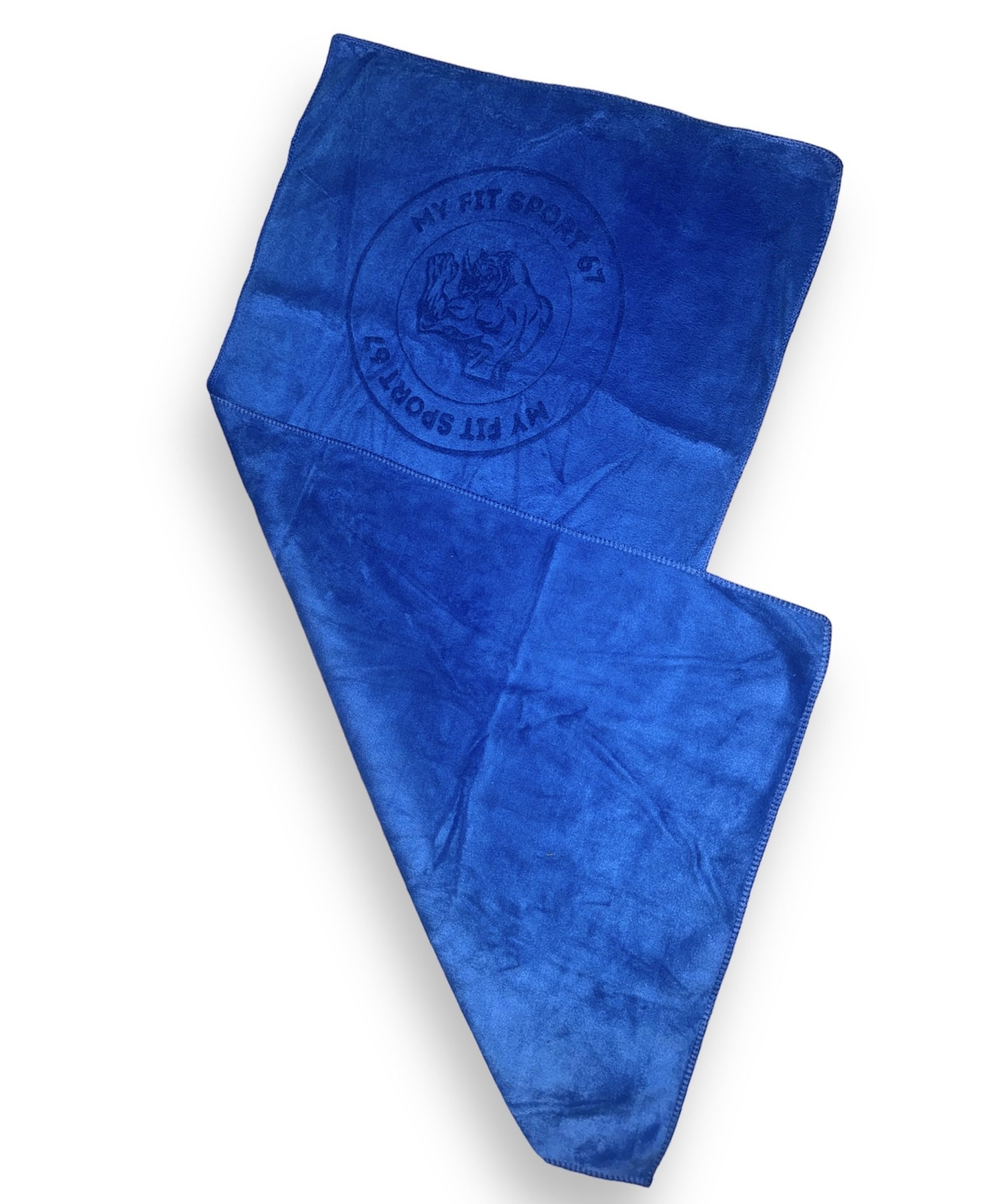 Myfitsport67® Microfibre Gym Towel ideal for fitness bodybuilding yoga light sport, soft and thin, gym training towel ideal for all sports (Blue)