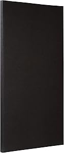 ATS Acoustic Panel 24x48x2 Inches, Beveled Edge, in Black