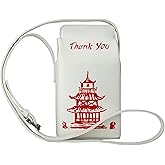 Ondeam Tower Print Crossbody Shoulder Bag,Pu Chinese Takeout Box Totes Purse for Women | Tower Print, Pu