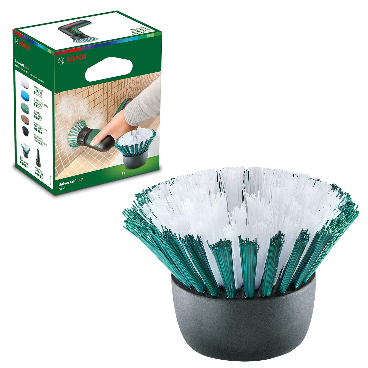 Bosch Bristle Brush for Electric Cleaning Brush UniversalBrush (1 piece included in carton packaging)