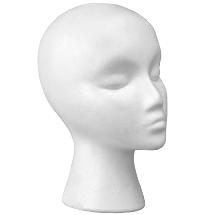 styrofoam wig head