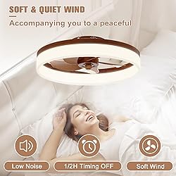 VOLISUN Farmhouse Ceiling Fans with Lights and