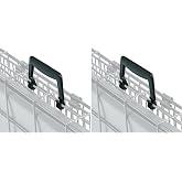 MidWest Homes for Pets Replacement Plastic Handle for Dog Fold and Carry Crate, Black, Handle-1 (Pack of 2)