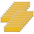 BeeCastle 20-Pack Beehive Bee Frames Waxed Foundation with Complete Unassembled Commercial Frames, 6-1/4-Inch (Yellow)