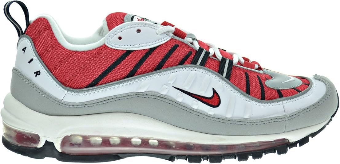 Amazon.com | NIKE Air Max 98 Men's Shoes University Red/White/Silver 640744-600 (10 D(M) US 