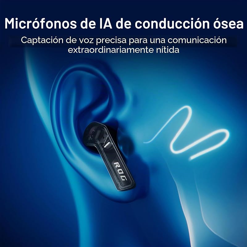 ROG Cetra True Wireless SpeedNova - Auriculares Gaming - Blanco