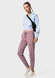 SANTINY Women's Joggers Pants Pockets Drawstring