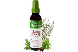 Quantum Health Buzz Away Extreme - DEET-free Insect Repellent, Essential Oil Bug Spray - Small Children and Up, Travel Friendly, 4 Fl Oz