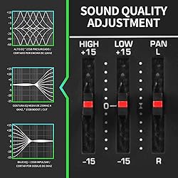 XTUGA CT80 8-Channel Professional Audio Mixer for
