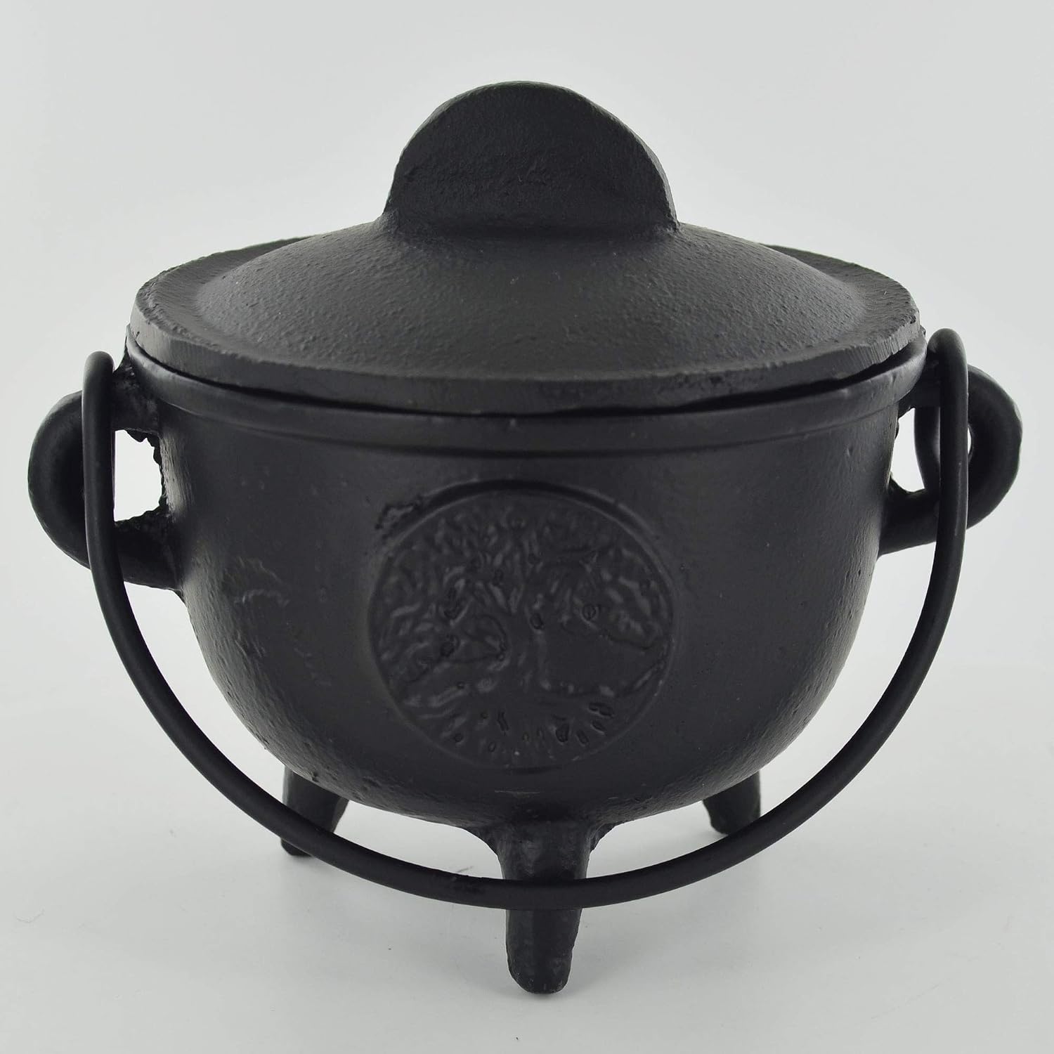 Cast Iron Cauldron Tree of Life Medium Witch & Magic Accessory for Wicca Potions Neopaganism Gift H12.5cm - Image 5