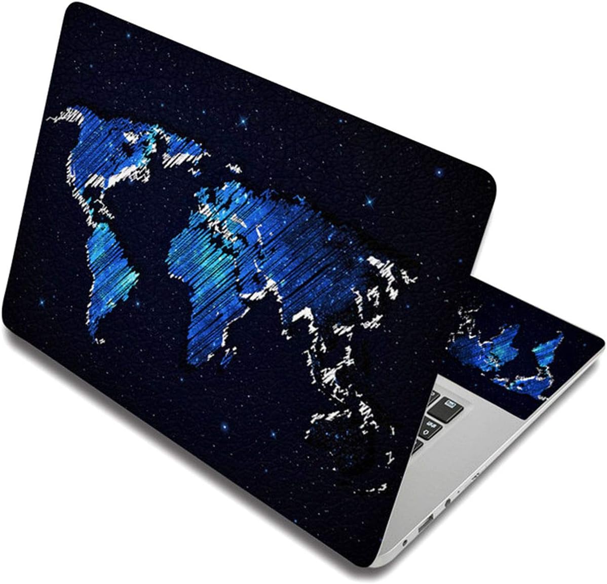 World Map Laptop Stickers Vinyl Notebook Skin Decals Computer Sticker Cover For Mac Air/Asus/Hp/Lenovo,Custom Other Size,Laptop Skin 5