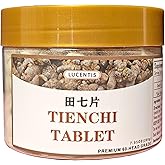 Top-Level Pure Tienchi Tablets | 100% Natural Pseudoginseng (Sanqi/Notoginseng/三七片) | 150g (5.3oz)