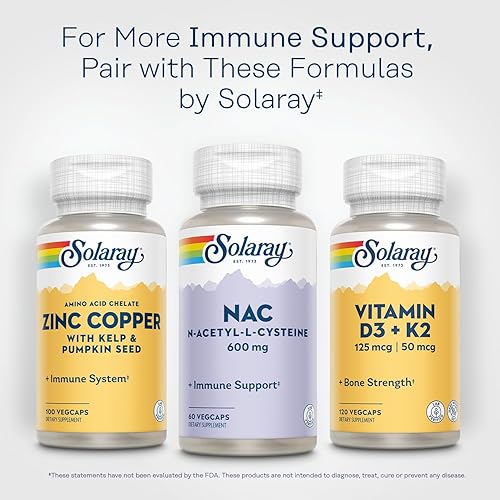 SOLARAY NAC Supplement N-Acetyl L Cysteine for Men & Women - Precursor to  Glutathione & Amino