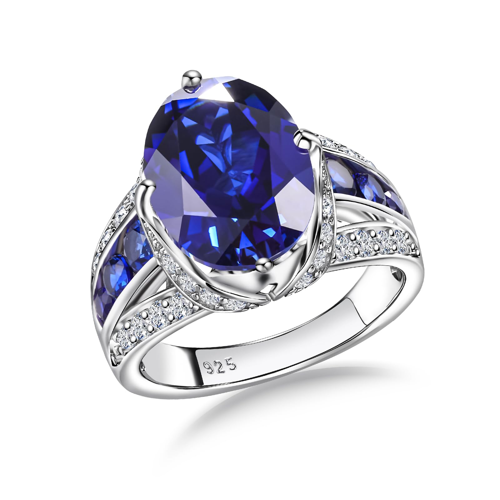 AGRULE Sapphire Rings for Women Wedding Engagement