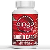 Oingo Cardio Care + Heart Health Formula — Nitric Oxide Booster with Beet Root Powder, Grape Seed Extract, Taurine, B Vitamins for Blood Flow & Blood Pressure Support, Gluten Free, 120 Veggie Capsules