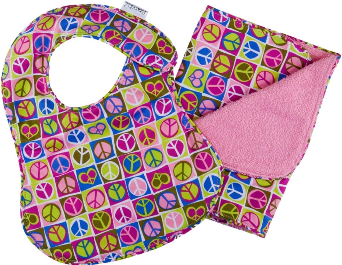 Iota Newborn Bib and Burp Set, Dolly Lama