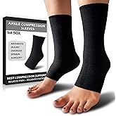 SB SOX Compression Ankle Brace (1 Pair) โ Ankle Support Sleeve for Men & Women โ Relief for Achilles, Sprains, Plantar Fasciitis