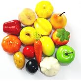 Duodoyi 20Pcs Artificial Fruit Vegetable Mix | Lifelike Foam, Party Decor, Home Themed Tabletop Decor, Photography Props, Simulation Display Model