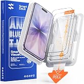 SMARTDEVIL 3 Pack Tempered Glass for iPhone 17 Screen Protector | Anti Blue Light, Eye Protection, SGS Military-Grade Shatterproof, Fast &amp; Easy Installation, Case Friendly Design