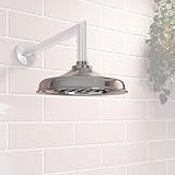Croydex AM169841 Traditional Rain Shower Overhead Stainless Steel Silver view 2